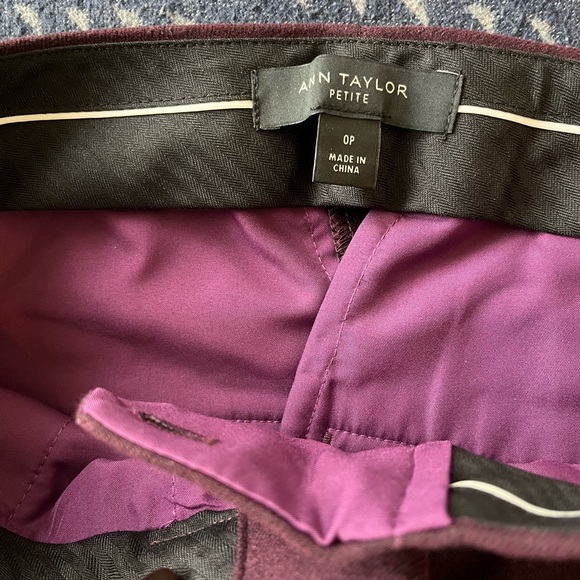 Anne Taylor Full Suit in Plum - Picture 6 of 9